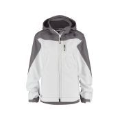 Dassy Softshelljas Jakarta Women PES21 Wit/Cementgrijs