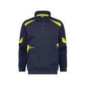 Dassy Sweater Aratu COPES86 Nachtblauw/Fluogeel