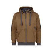 Dassy Sweatshirtjas Pulse COPES80 Leembruin/Antracietgrijs