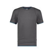 Dassy T-shirt Kinetic COSPA04 Antracietgrijs/Azuurblauw