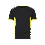 Dassy T-shirt Tampico COPES03 Zwart/Fluogeel
