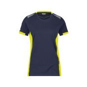 Dassy T-shirt Tampico Women COPES03 Nachtblauw/Fluogeel