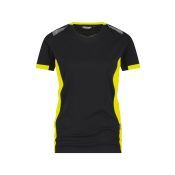 Dassy T-shirt Tampico Women COPES03 Zwart/Fluogeel