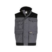Dassy Tweekleurige bodywarmer Hulst PESCO61 Cementgrijs/Zwart