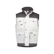 Dassy Tweekleurige bodywarmer Hulst PESCO61 Wit/Cementgrijs