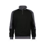 Dassy Tweekleurige sweater Basiel COPES80 Zwart/Cementgrijs