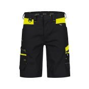 Dassy Werkshort Manilla PESCO41 Zwart/Fluogeel