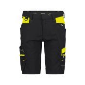 Dassy Werkshort Manilla Women PESCO41 Zwart/Fluogeel