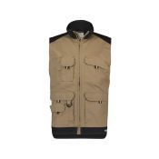 Dassy Werkvest Faro PESCO61 Beige/Zwart