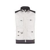 Dassy Werkvest Faro PESCO61 Wit/Cementgrijs