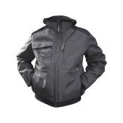 Dassy Winterjas Austin PES90 Antracietgrijs/Zwart