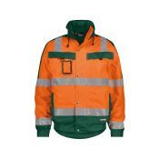 Dassy Winterjas Lima PES70 Fluo-oranje/Flessengroen