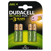 Duracell Batterij oplaadbaar  set a 4 stuks AAA 900MAH