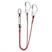 - Vanglijn 1.5 Mtr. Met Demper Met 2 Haken All Risk Arr.white Forked ARR.WHITE FORKED