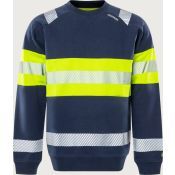 Fristads Hi-Vis Sweater Klasse 1 7530 GKC Geel/Marineblauw