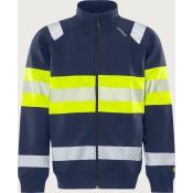 Fristads Hi-Vis Sweatjack Klasse 1 7531 GKC Geel/Marineblauw
