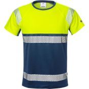 Fristads Hi-Vis T-Shirt Klasse 1 7518 THV Geel/Marineblauw
