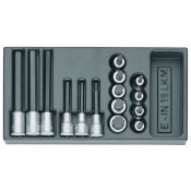 Gedore Dopsleutel-schroevendraaierset 1500 ES-IN 19 LKM 1/2"