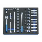 Gedore Dopsleutel-set 2005 CT2-D 30 3/8" in 2/4 CT module, 43-dlg