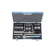 Gedore Dopsleutelset D 19 TMU-10 1/2" 25-dlg 10-32 mm