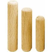 - Houten Deuvel Geribbeld Beukenhout 8 x 40 mm