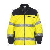 Hydrowear Fleece Feldkirchen Fluor Geel - Marine