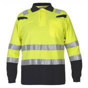 Hydrowear Fr Ast Polo Marbella Fluor Geel - Zwart
