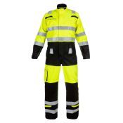 Hydrowear Multinorm Overal Mura Fluor Geel - Zwart