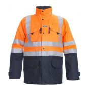 Hydrowear Multinorm Parka Miramas Fluor Oranje - Marine