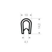 KLEMPROFIEL grijs metalic 2.5-4mm