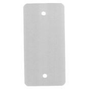 - Labels Gelaktbandstaal Wit met Afgeronde Hoeken 2x 5MM Gat Afm. 115 X 65MM Onbedrukt