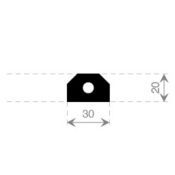 - LUIKENPAKKING 30X20MM Ø8MM