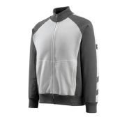 Mascot Sweatshirt met rits 50565 Wit/donkerantraciet