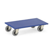 - Meubelhondje 72x48 cm blauw antislip, rubber wielen 300kg