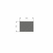MOSRUBBER RECHTHOEKIG 20X15MM