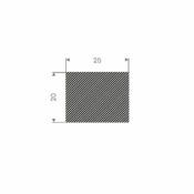 MOSRUBBER RECHTHOEKIG 25X20MM