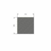 MOSRUBBER RECHTHOEKIG 25X25MM