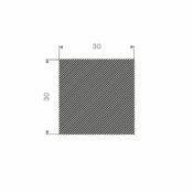 MOSRUBBER RECHTHOEKIG 30X30MM