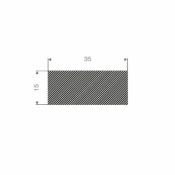 MOSRUBBER RECHTHOEKIG 35X15MM