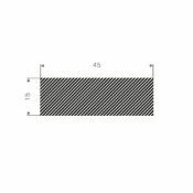 MOSRUBBER RECHTHOEKIG 45X15MM