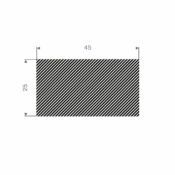 MOSRUBBER RECHTHOEKIG 45X25MM