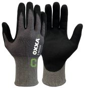 Oxxa Handschoen E-Mission-Cut-C 52-700 Zwart/Grijs