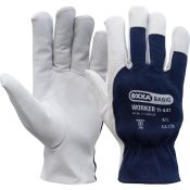 Oxxa Handschoen Worker 11-441 Wit/Blauw