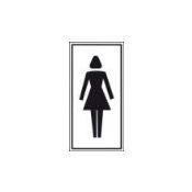 Brady Pictogram Dames Toilet 75*150MM