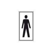 Brady Pictogram Heren Toilet 75*150MM