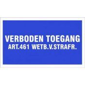 - Pictogram - Verboden-Toegang Harde Kunststof 330X200Mm