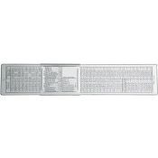 Forum Din-Schroefdraadtabel Aluminium 260X50mm 4252502140