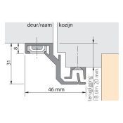 Alprokon Inbraakprofiel Buitendraaiend, Terugligging 8-20 MM 3T20 Alu Line