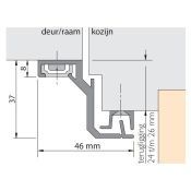 Alprokon Inbraakprofiel Buitendraaiend, Terugligging 24-26 MM 3T26 Alu Line