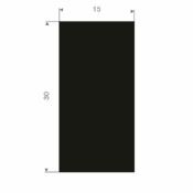 RECHTHOEKIGSNOER VOLRUBBER 30X15MM